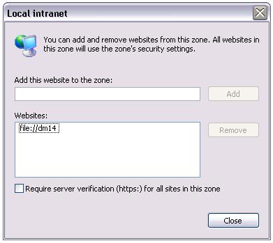 Local intranet - advanced