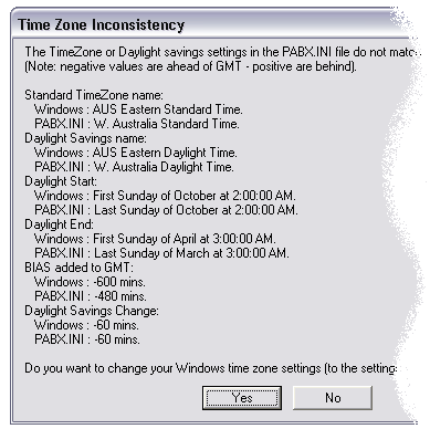 Time Zone Inconsitency