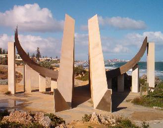 Sun dial Cottesloe beach